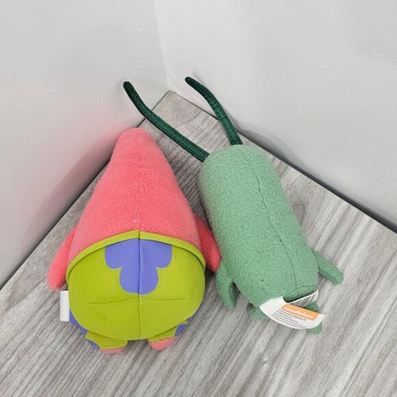 Nickelodeon 2014 Viacom Lot of Patrick Plankton Plush Toy SpongeBob SquarePants - Picture 8 of 9